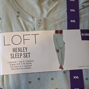 LOFT Henley Sleep Set - Green